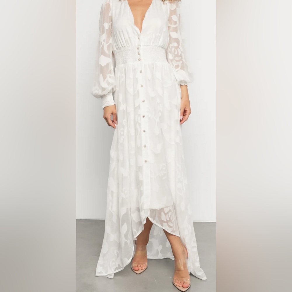 Baltic Born Cream Floral Long Sleeve Dress